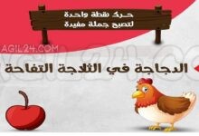 الدجاجة في الثلاجة التفاحة