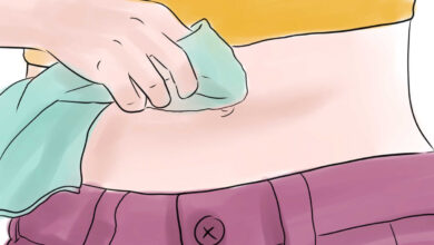 تنظيف السرة